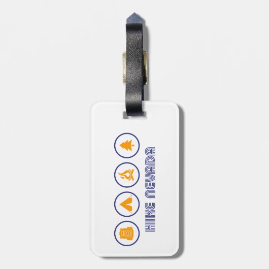 Hike Nevada Bagagelabel (Achterkant verticaal)