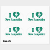 Hike New Hampshire Ovale Sticker (Vel)