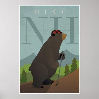 Hike New Hampshire Poster