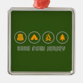 Hike New Jersey Metalen Ornament (Voorkant)