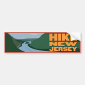 Hike New Jersey - Sticker (Voorkant)
