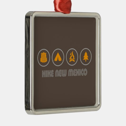 Hike New Mexico Metalen Ornament (Rechts)