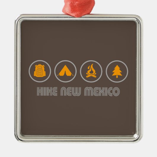 Hike New Mexico Metalen Ornament (Voorkant)