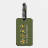 Hike North Dakota Bagagelabel (Achterkant verticaal)