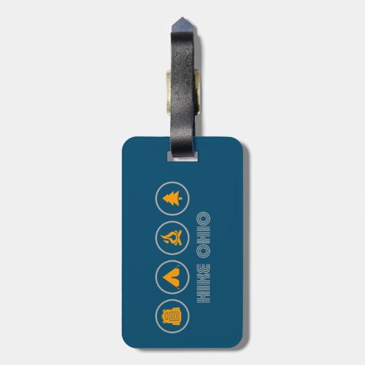Hike Ohio Bagagelabel (Achterkant verticaal)