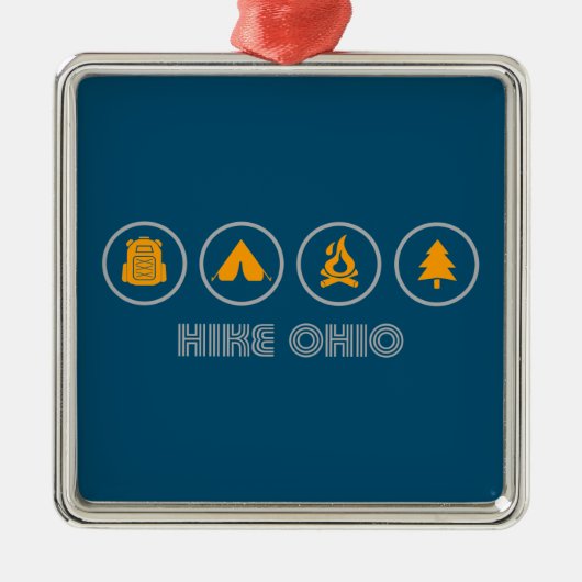 Hike Ohio Metalen Ornament (Voorkant)