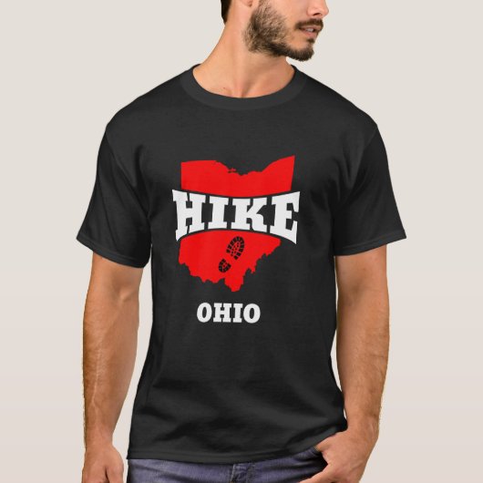 Hike Ohio-rugverpakking buitenshuis T-shirt (Voorkant)