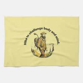 Hike om lichaam en geest uit te dagen. theedoek
