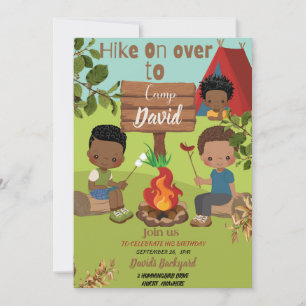 Hike on Over Birthday Invitation Kaart