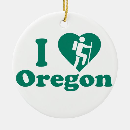 Hike Oregon Keramisch Ornament (Voorkant)