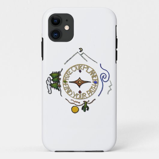 Hike Our Planet Hiker's Soul Compass Case-Mate iPhone Case (Achterkant)