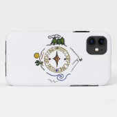 Hike Our Planet Hiker's Soul Compass Case-Mate iPhone Case (Achterkant (horizontaal))