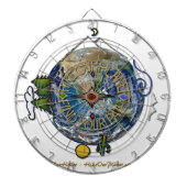 Hike Our Planet Hiker's Soul Compass Earth Dartbord (Voorkant)
