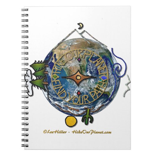 Hike Our Planet Hiker's Soul Compass Earth Notitieboek (Voorkant)