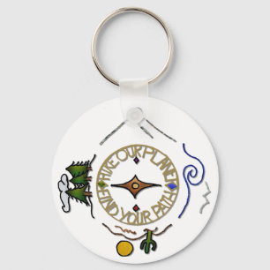 Hike Our Planet Hiker's Soul Compass Sleutelhanger