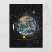 Hike Our Planet Hiker's Soul Compass Space Briefkaart (Voorkant)