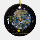 Hike Our Planet Hiker's Soul Compass Space Keramisch Ornament (Voorkant)