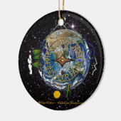 Hike Our Planet Hiker's Soul Compass Space Keramisch Ornament (Links)
