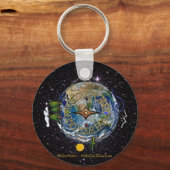 Hike Our Planet Hiker's Soul Compass Space Sleutelhanger (Voorkant)