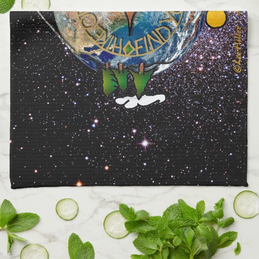 Hike Our Planet Hiker's Soul Compass Space Theedoek (Gevouwen)