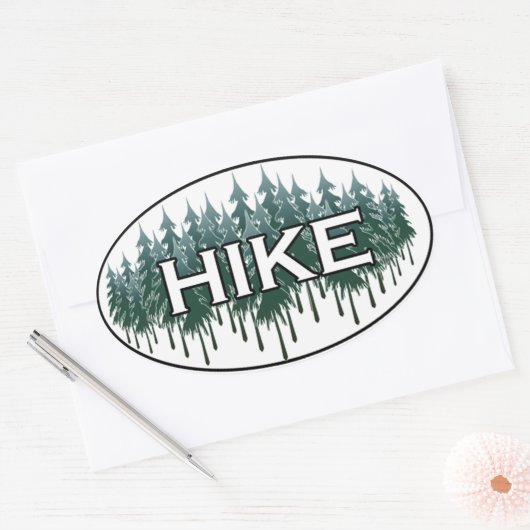 HIKE Oval Logo Ovale Sticker (Envelop)