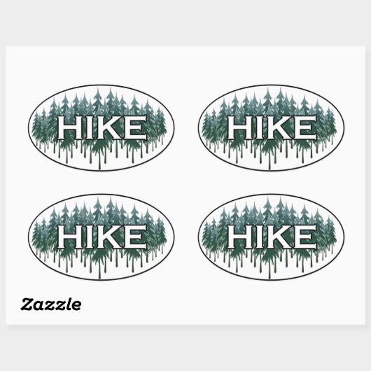 HIKE Oval Logo Ovale Sticker (Vel)