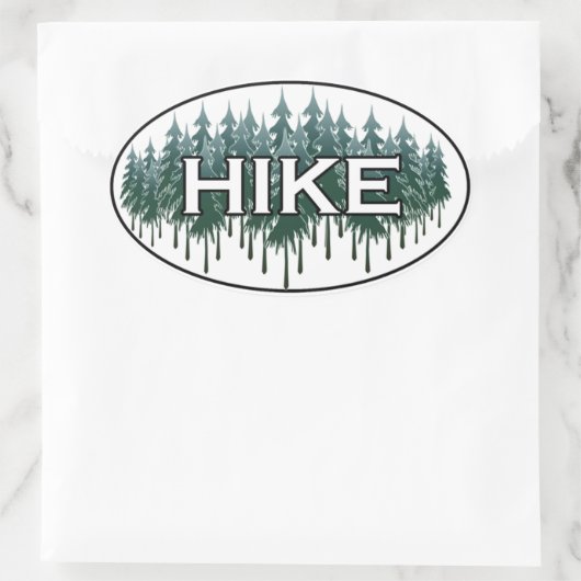 HIKE Oval Logo Ovale Sticker (Tas)