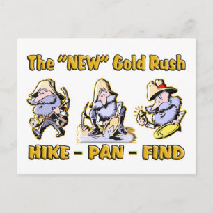 "Hike - Pan - Find" (Hike - Pan - Zoeken) De "NEW" Briefkaart
