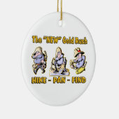 "Hike - Pan - Find" (Hike - Pan - Zoeken) De "NEW" Keramisch Ornament (Rechts)