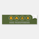 Hike Pennsylvania Bumpersticker (Voorkant)