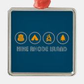 Hike Rhode Island Metalen Ornament (Voorkant)
