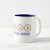 Hike Rhode Island Tweekleurige Koffiemok (Voorkant rechts)