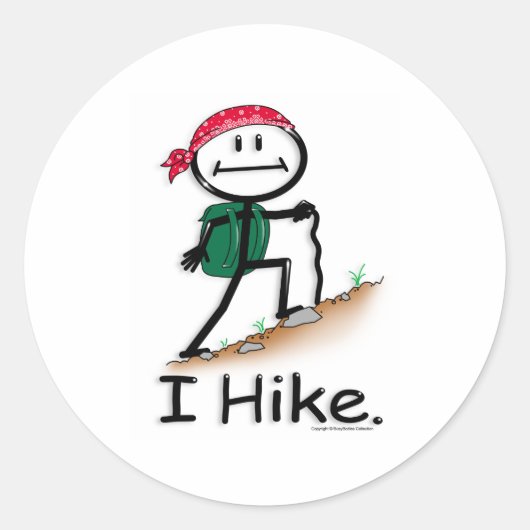 Hike Ronde Sticker (Voorkant)