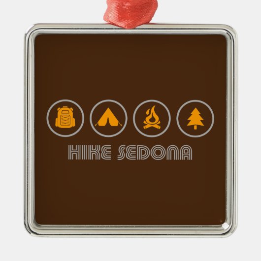 Hike Sedona Metalen Ornament (Voorkant)