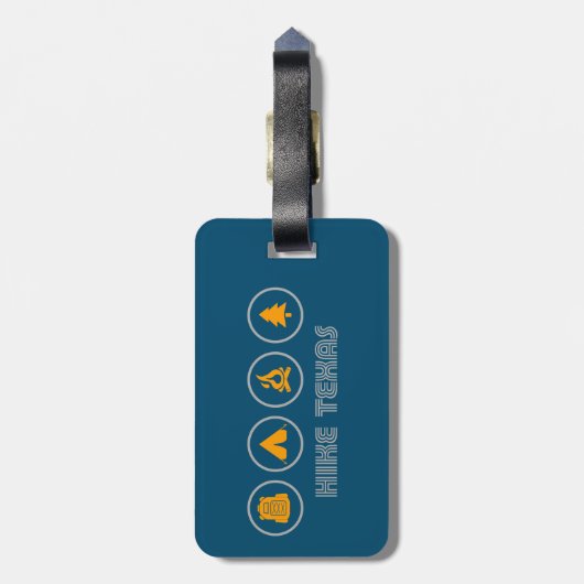 Hike Texas Bagagelabel (Achterkant verticaal)