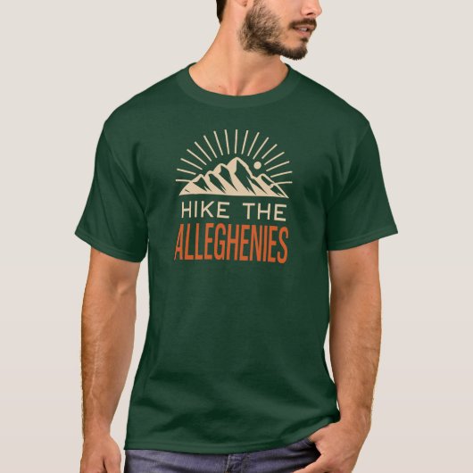 Hike The Allegheny Mountains Sunburst T-shirt (Voorkant)