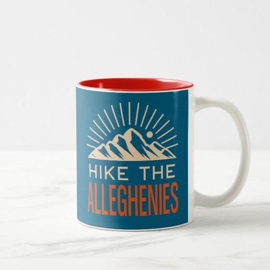 Hike The Allegheny Mountains Sunburst Tweekleurige Koffiemok (Rechts)