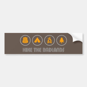 Hike the Badlands Bumpersticker