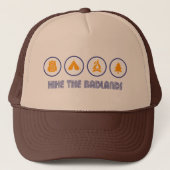 Hike the Badlands Trucker Pet (Voorkant)