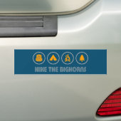 Hike The Bighorns Wyoming Bumpersticker (Op auto)