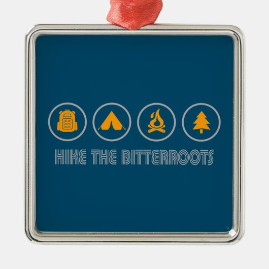 Hike the Bitterroots Idaho Montana Metalen Ornament (Voorkant)