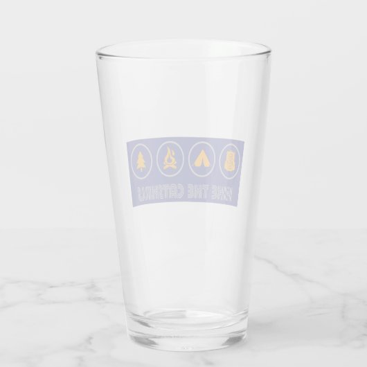 Hike the Catskills New York Glas (Achterkant)