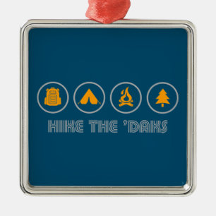 Hike the Daks Metalen Ornament