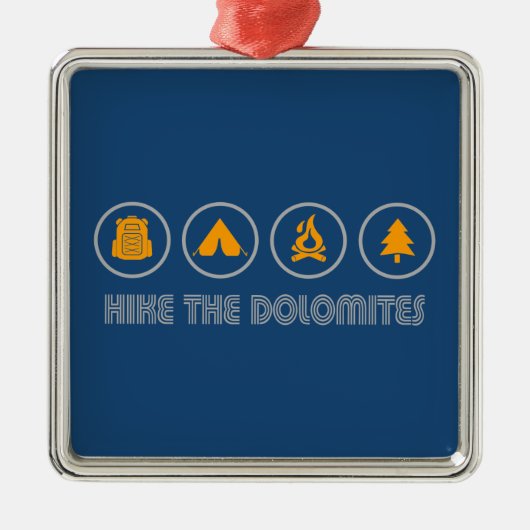 Hike the Dolomites Italy Metalen Ornament (Voorkant)