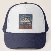 Hike The Elk Mountains Sunburst Trucker Pet (Voorkant)