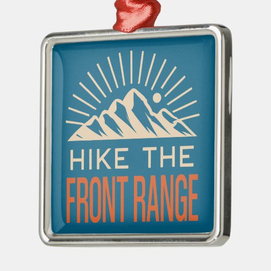 Hike The Front Range Sunburst Metalen Ornament (Links)