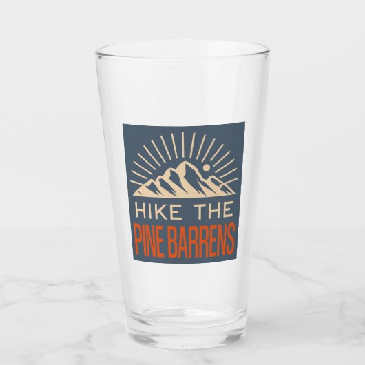Hike The Pine Barrens New Jersey Sunburst Glas (Voorkant)