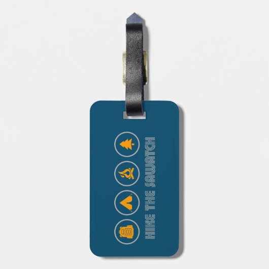 Hike the Sawatch Range Colorado Bagagelabel (Achterkant verticaal)