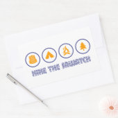 Hike the Sawatch Range Colorado Rechthoekige Sticker (Envelop)