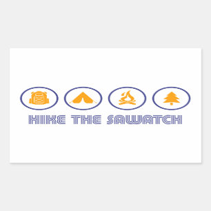 Hike the Sawatch Range Colorado Rechthoekige Sticker